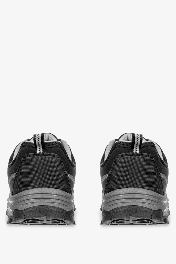 Czarne buty trekkingowe sznurowane softshell Casu A2003-1