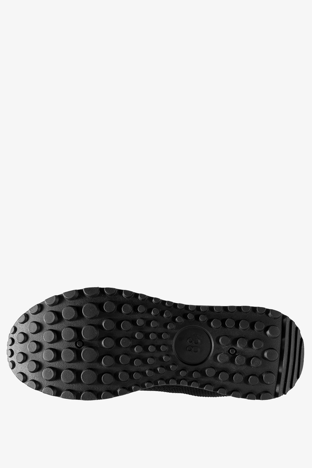 Czarne buty sportowe damskie sznurowane Casu 81331-1
