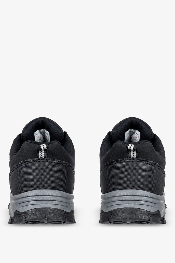 Czarne buty trekkingowe sznurowane softshell Casu A2110-1