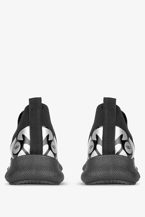 Czarne buty sportowe męskie sznurowane Casu 1-11-21-BS