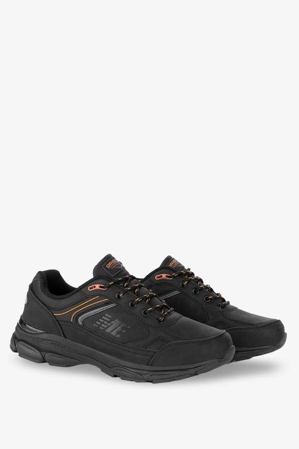 Czarne buty trekkingowe sznurowane Badoxx MXC8305