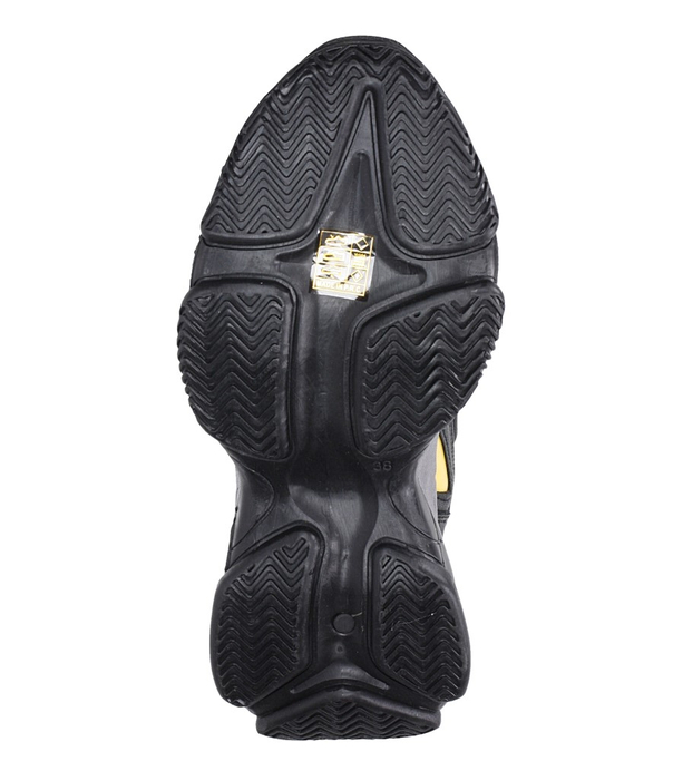 Czarne buty sportowe sneakersy sznurowane Casu DS13003