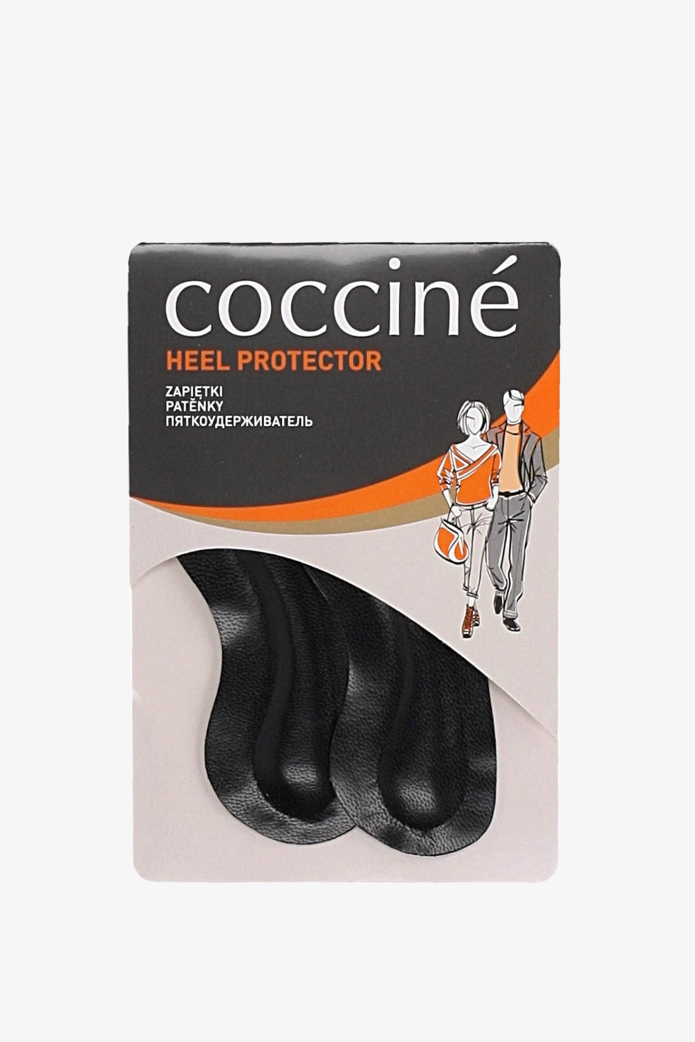 Zapitki skra czarne Coccine Heel Protector