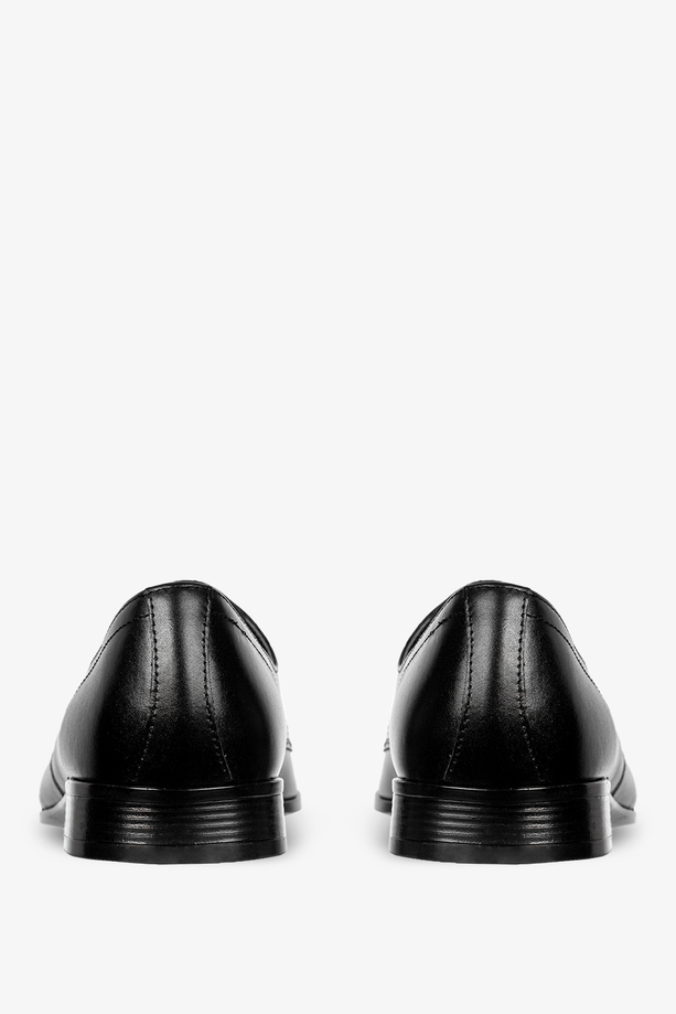 Czarne buty wizytowe sznurowane POLSKA SKÓRA Windssor 624