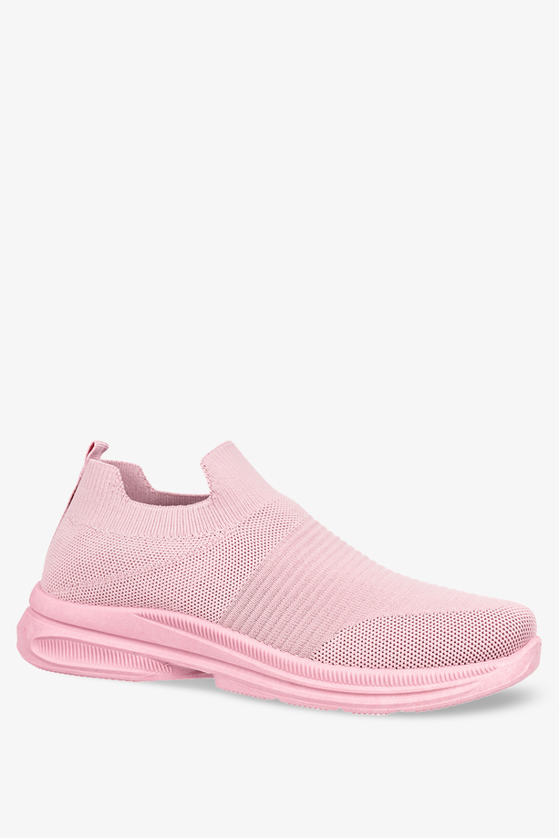 Różowe sneakersy Casu buty sportowe slip on 35-3-22-P/8