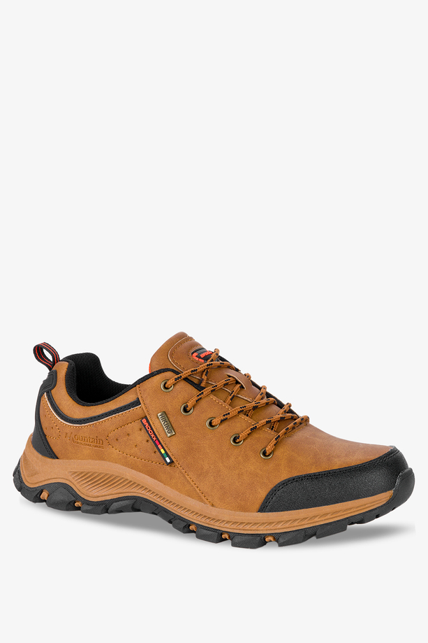 Camelowe buty trekkingowe sznurowane Badoxx MXC8387-B